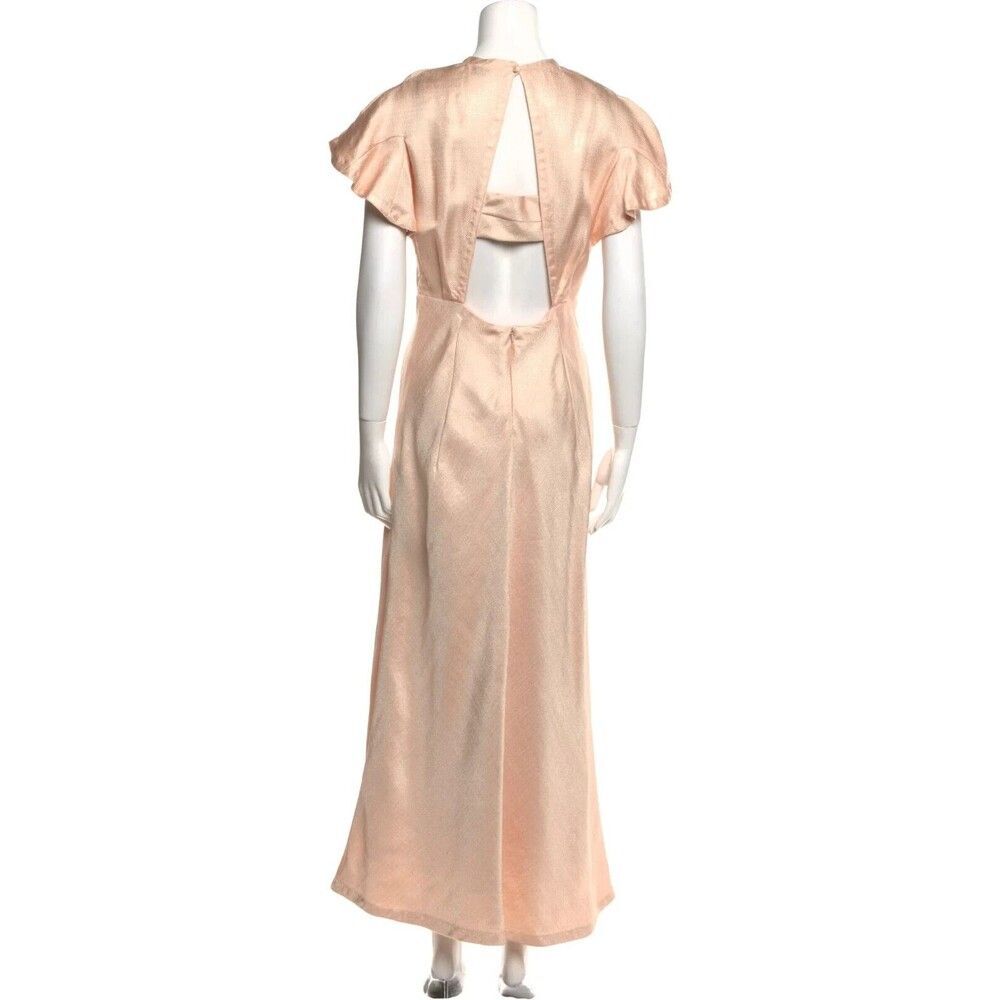 New. Zimmermann long dress ZM 2, US 8 peach pink peach - Picture 8 of 11